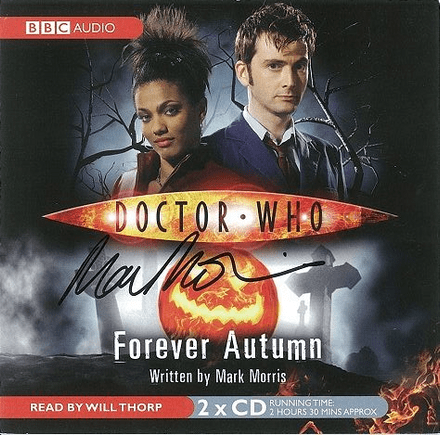 Doctor Who, Forever Autumn,  signed by Mark Morris  (CD COVER ONLY) 1307
