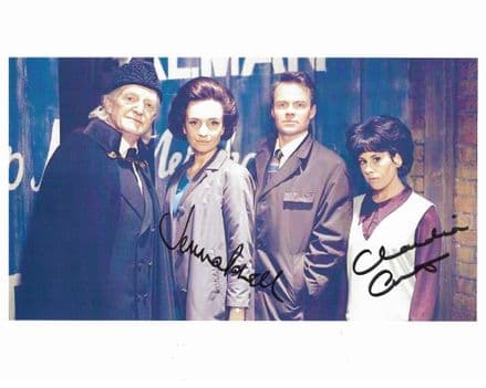 DOCTOR WHO Jemma Powell & Claudia Grant An Adventure in Space & Time signed 10x8 COA  11925