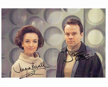 DOCTOR WHO Jemma Powell & Jamie Glover An Adventure in Space & Time signed 10x8 COA  11922 