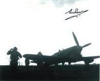 Eric Brown (WW2 Pilot) - Genuine Signed Autograph (10x8 COA 6043