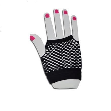 Fishnet Fingerless Gloves Diamond Net 22557