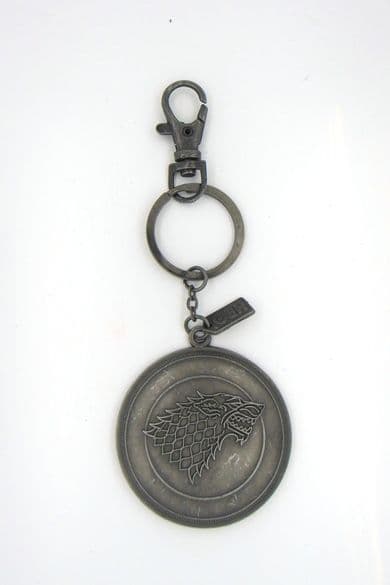GAME OF THRONES HBO Crest Stark Key chain Rare Key Chain Keying Props  3160