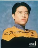 Garrett Wang Star Trek: Voyager as Ensign Harry Kim GSA 10 x 8 COA