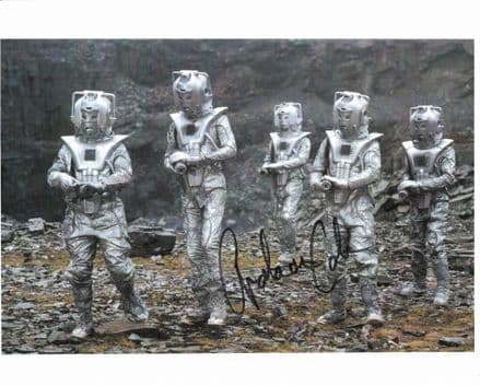GRAHAM COLE  Cyberman (Doctor Who ) 10x8 Genuine Signed Autograph COA 12104