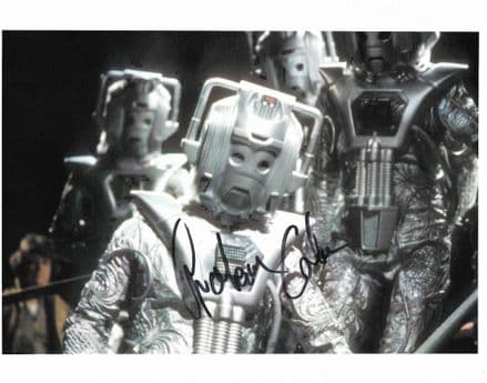 GRAHAM COLE  Cyberman (Doctor Who ) 10x8 Genuine Signed Autograph COA 12105