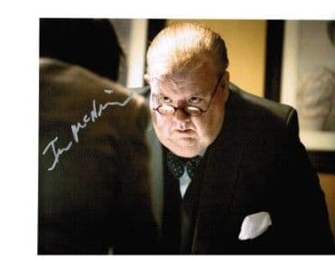 Ian McNeice "Winston Churchill"DOCTOR WHO genuine signed autobiography 10x8 COA 2300
