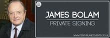 James Bolam - Private Signing