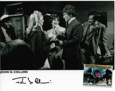 John D Collins HAMMER HORROR Genuine Signed Autograph 10x8 COA 11744