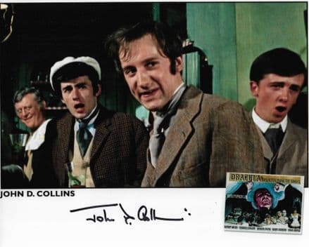 John D Collins HAMMER HORROR Genuine Signed Autograph 10x8 COA 11745