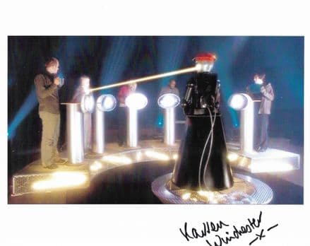 Karren Winchester "Fitch" DOCTOR WHO genuine signed autograph 10 x 8 COA 22335