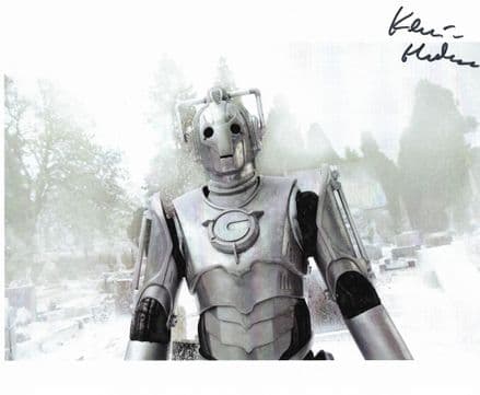 Kevin Hudson Cyberman Doctor Who 10 x 8 genuine signed autograph COA 12217