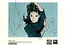 Louise Rednapp - Singer signed postcardSigned 10 x 8 Photograph. 

This is an original autograph and not a copy.
