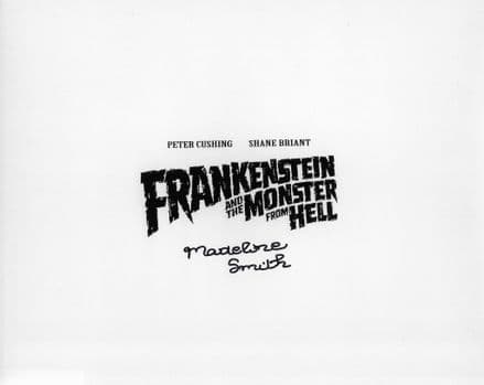 Madeline Smith  HAMMER HORROR "Frankenstein & the Monster from Hell" GSA 10x8 COA 11374