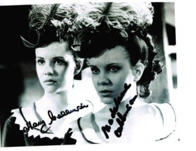 Mary and Madeline Collinson "Twins of Evil" Hammer Horror Genuine Signed Autograph 10x8  2475