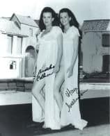 Mary & Madeline Collinson "Twins of Evil" Hammer star's  Genuine Signed Autograph 10x8  4911X