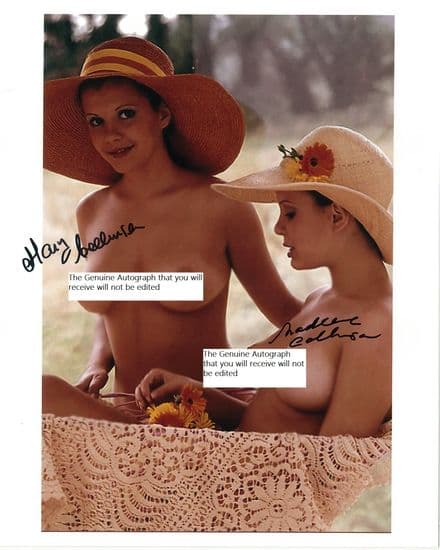 Mary & Madeline Collinson -TWINS OF EVIL 'HORROR' Genuine Signed Autograph 10x8  11165