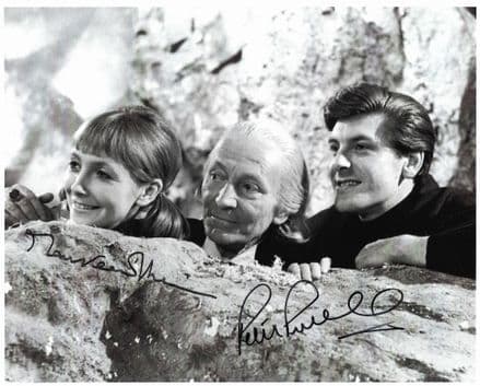 Maureen O'Brien and Peter Purves from DOCTOR WHO genuine signed autograph 11405