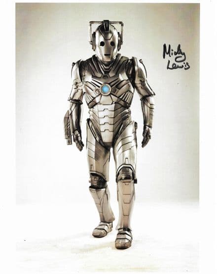 Mickey Lewis DOCTOR WHO Cyberman Genuine Signed Autograph 10x8 COA 12110