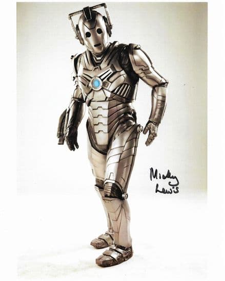Mickey Lewis DOCTOR WHO Cyberman Genuine Signed Autograph 10x8 COA 12111