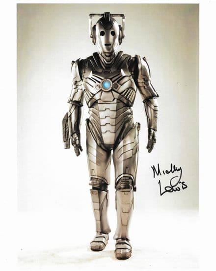 Mickey Lewis DOCTOR WHO Cyberman Genuine Signed Autograph 10x8 COA 12112