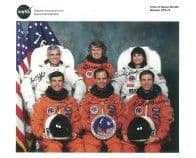 NASA (Space crew for Shuttle Mission STS-76) - Genuine Signed Autograph 7987