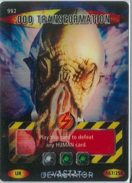 OOD TRANSFORMATION #992  Doctor Who DEVASTATOR  Battles InTime  UR3D Card-  10669