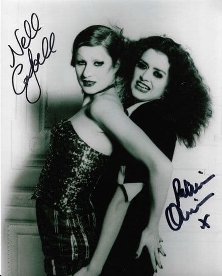 Patricia Quinn & Nell Campbell signed "The Rocky Horror Picture Show" COA 11670