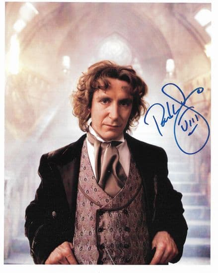 Paul McGann  DOCTOR WHO - Genuine Signed Autograph 10X8  11272
