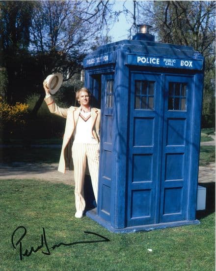 PETER DAVISON  5th Doctor DOCTOR WHO - Genuine Signed Autograph 10X8 COA 10427