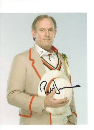 PETER DAVISON  5th Doctor DOCTOR WHO - Genuine Signed Autograph 10X8 COA 1815