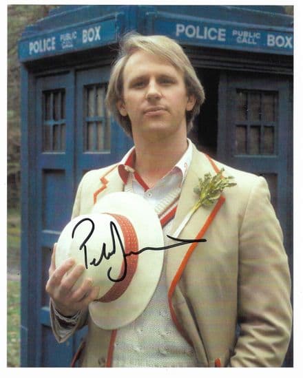 Peter Davison "DOCTOR WHO" - Genuine Signed Autograph 10x8 COA11704