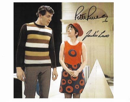 PETER PURVES & JACKIE LANE DOCTOR WHO Genuine Signed Autograph 10"x8" COA 12169