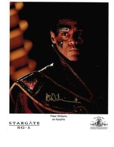 Peter Williams "Apophis from Stargate SG-1 hand signed autograph