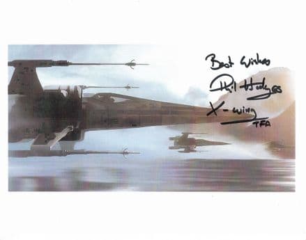 Phil Hodges "The Force Awakens" STAR WARS genuine Signed 10x8 RARE COA 12262