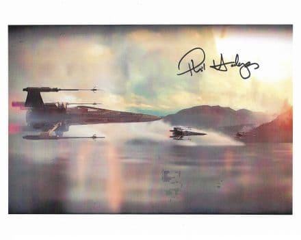 Phil Hodges "The Force Awakens" STAR WARS genuine Signed 10x8 RARE COA 12263