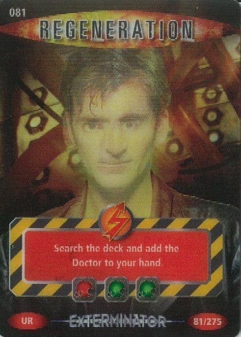 REGENERATION  #081  Doctor Who EXTERMINATOR  Battles In Time  Ultra Rare  U R3DCard-  10610