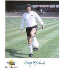 Roy McFarland Derby & England Footballer genuine signed autograph 10x8 COA 2136