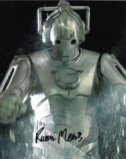 Ruari Mears as a "Cyberman" DOCTOR WHO Genuine Signed Autograph 10 x 8 COA 11488