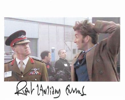 RUPERT HOLLIDAY EVANS "UNIT DOCTOR WHO" 10x8 Genuine Signed Autograph COA 22639