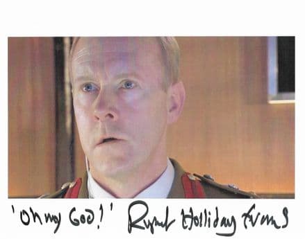 RUPERT HOLLIDAY EVANS "UNIT DOCTOR WHO" 10x8 Genuine Signed Autograph COA 22642