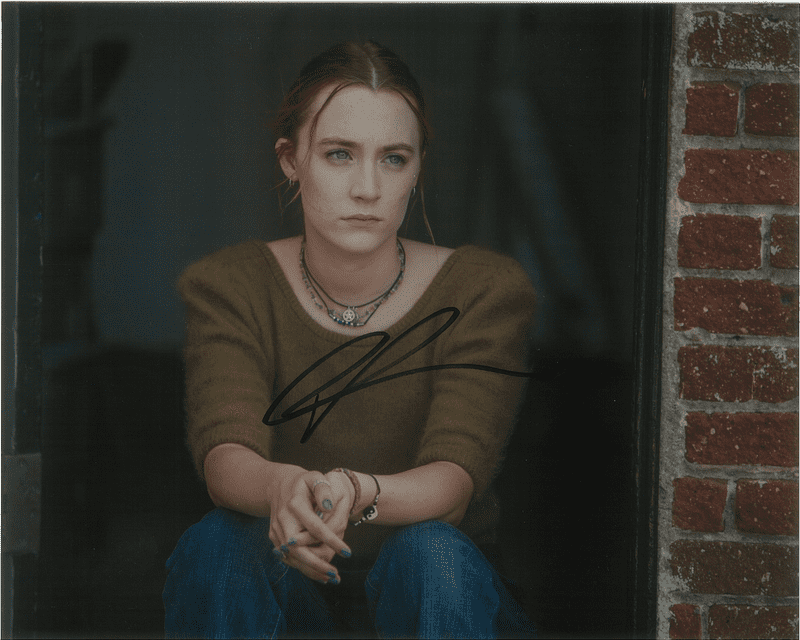 Saoirse Ronan  HANNA - LADY BIRD,  Genuine Signed Autograph 10 x 8  - 10706