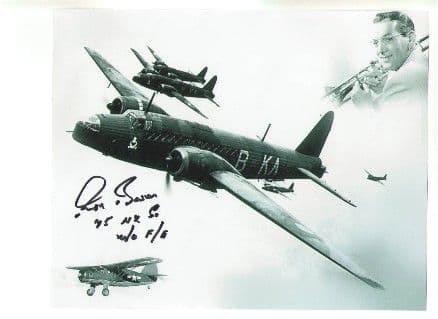 SGT Ron Brown of 75(NZ) SQN RAF, Flight Engineer Genuine signed autograph 10x8 COA 1576