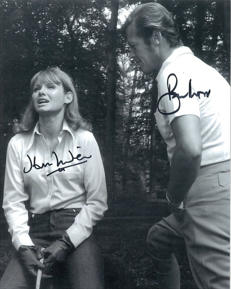 Sir Roger Moore and Jennie Linden