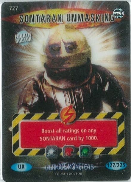SONTARAN UNMASKING #727  Doctor Who ULTIMATE MONSTERS  Battles InTime Ultra Rare UR3D Card-  10667