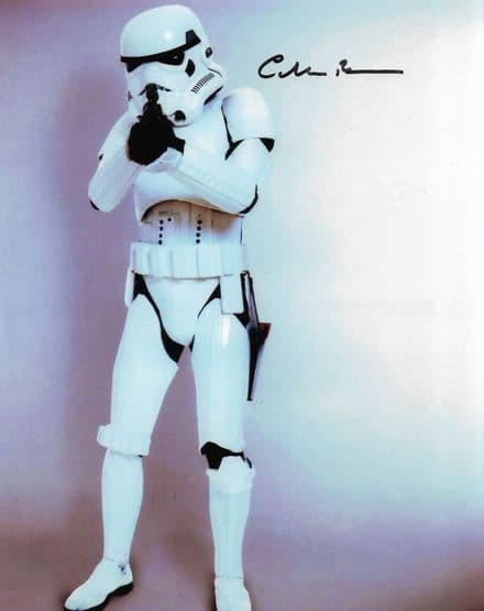 STAR WARS Chris Bunn "Stormtrooper "10"x 8" signed autograph RARE COA 11464