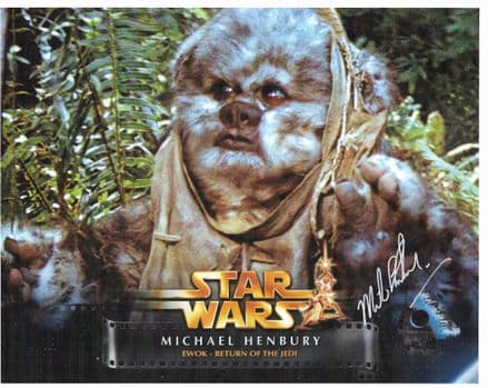 STAR WARS Ewok actor Michael Henbury Genuine signed autograph COA 11456