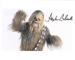 Stephen Calcutt -STAR WARS Chewbacca -stand in Genuine Signed Autograph 10x8 COA 10125