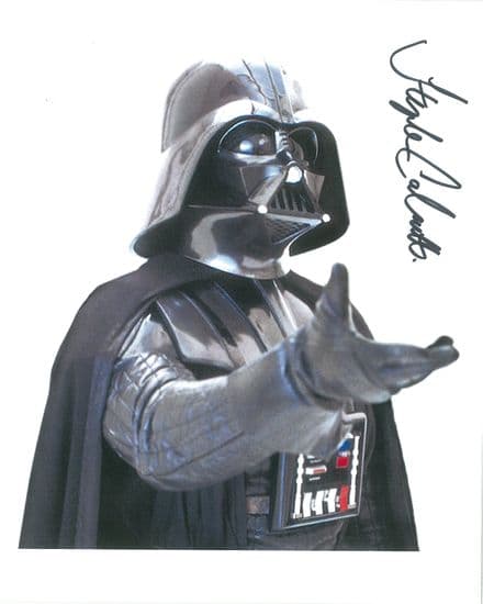 Stephen Calcutt STAR WARS  doubling for Darth Vader Genuine Signed Autograph 10x8 COA 10133