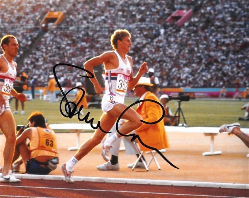 Steve Cram, Athlete,  genuine signed autograph 10392