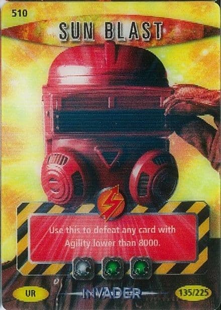 SUN BLAST #510  Doctor Who INVADER  Battles InTime Ultra Rare UR3D Card-  10617